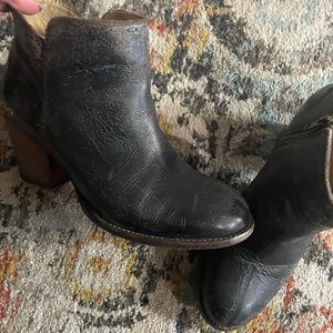 Bed Stu vintage distressed black booties size 8